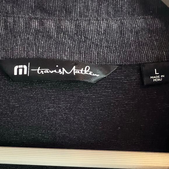 Travis Mathew Men's Prestige Pure Performance Polo Heather Black Size Large - Picture 3 of 11